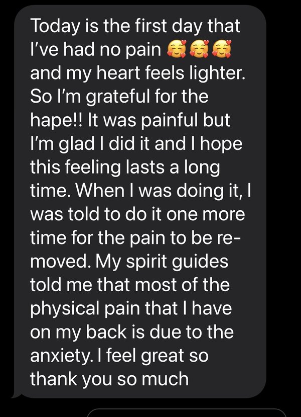 Client testimonial