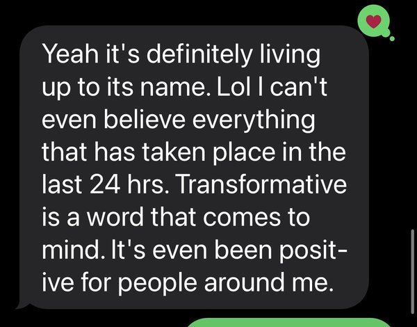 Client testimonial