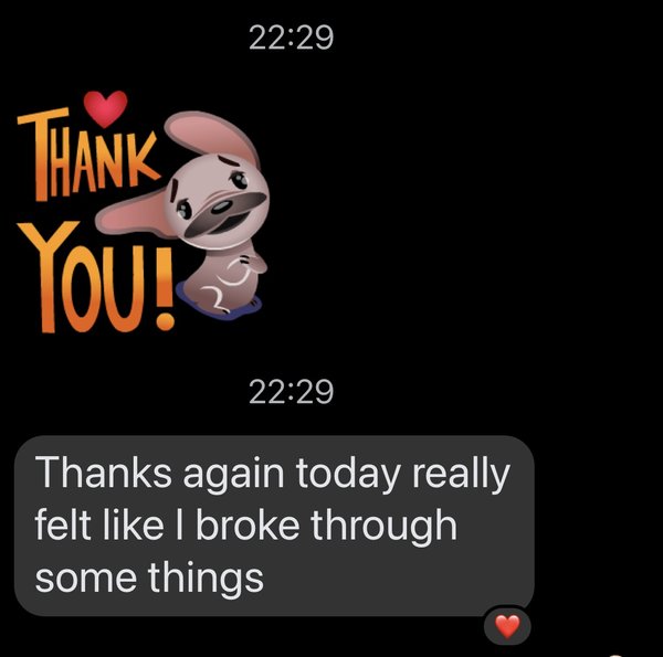 Client testimonial