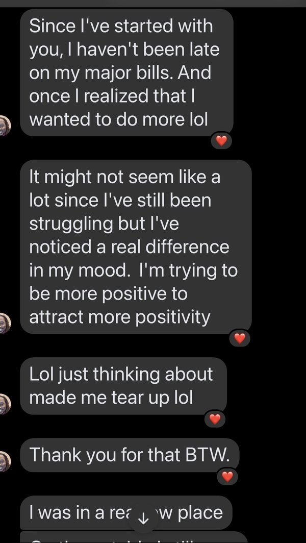 Client testimonial