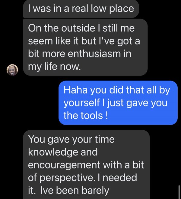 Client testimonial